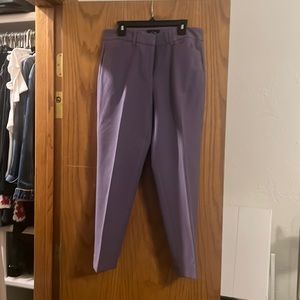 WHBM NWOT PURPLE SLACKS “The Slim Ankle” Size 2S